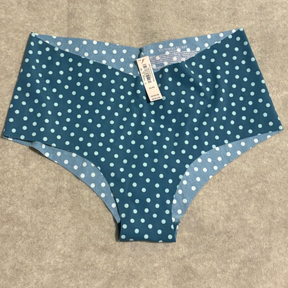 Victoria's Secret Blue Polka Dot Cheeky Underwear XL